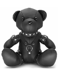 Ours en cuir Bendy The Bdsm Teddy Bear Noir