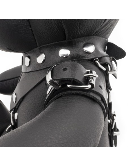 Ours en cuir Bendy The Bdsm Teddy Bear Noir