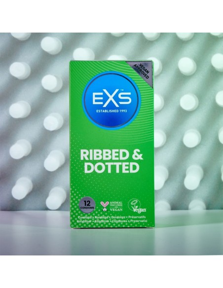 Préservatifs Ribbed & Dotted 54mm x12