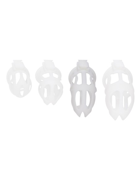 Cage de chasteté Skelly L 11 x 3.6cm Blanche