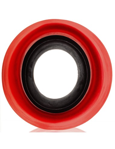 Plug Tunnel Super Max Pighole XXXL Noir-Rouge 15 x 11.5cm