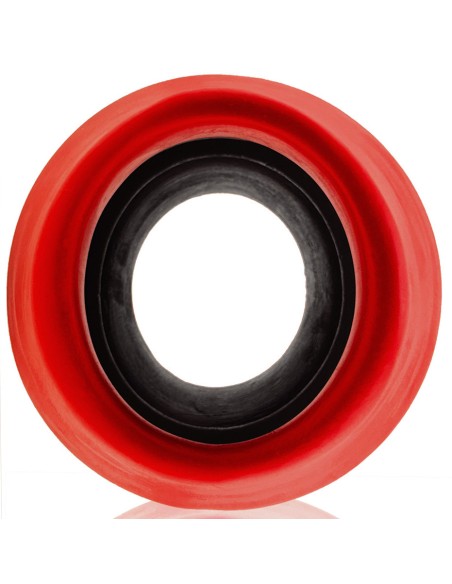 Plug Tunnel Super Max Pighole XXXL Noir-Rouge 15 x 11.5cm