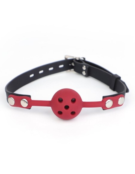 Bâillon Boule Percée Breathfive 40mm Bordeaux