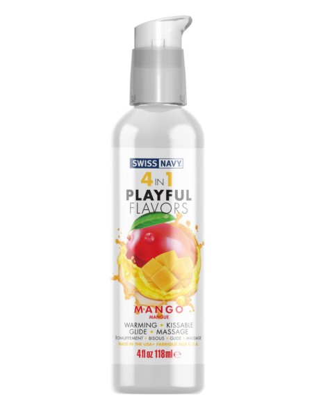 Lubrifiant 4 en 1 Playful Flavors 118ml Mangue
