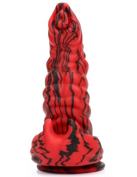 Gode Fantasy Hybrixis 18 x 6.3cm Rouge et Noir
