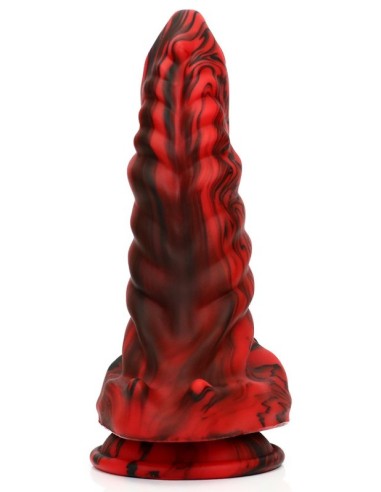 Gode Fantasy Hybrixis 18 x 6.3cm Rouge et Noir
