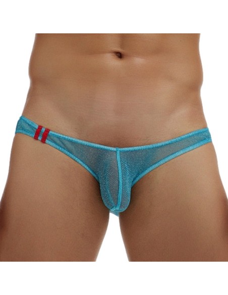 Slip Minicut Turquoise pailleté