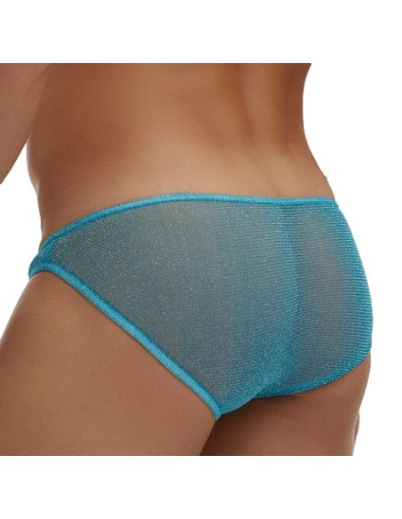 Slip Pailleté Minicut Turquoise