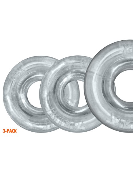 Lot de 3 Cockrings Rimringz Transparents