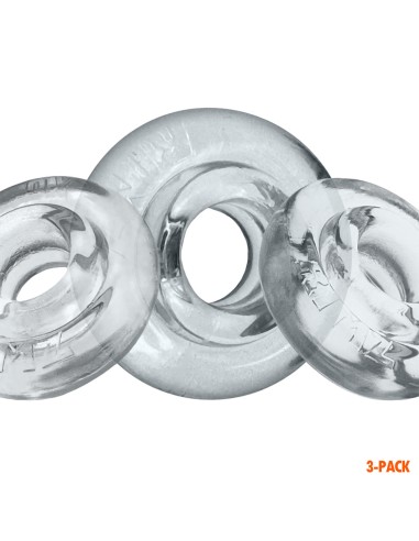 Lot de 3 Cockrings Rimringz Transparents