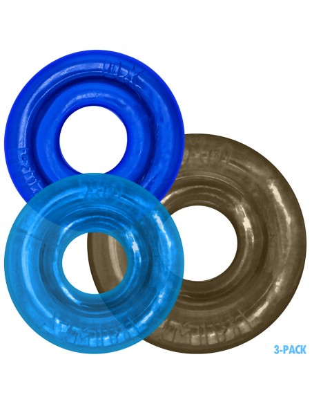 Lot de 3 Cockrings Rimringz Gris-Bleus