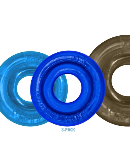 Lot de 3 Cockrings Rimringz Gris-Bleus