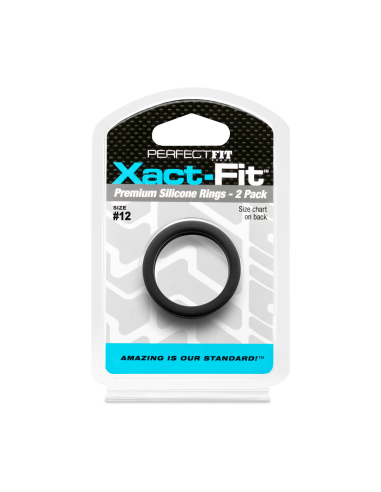 Lot de 2 Cockrings Xact-Fit n°12 - Diamètre 30mm - Cockrings Flexibles - 2
