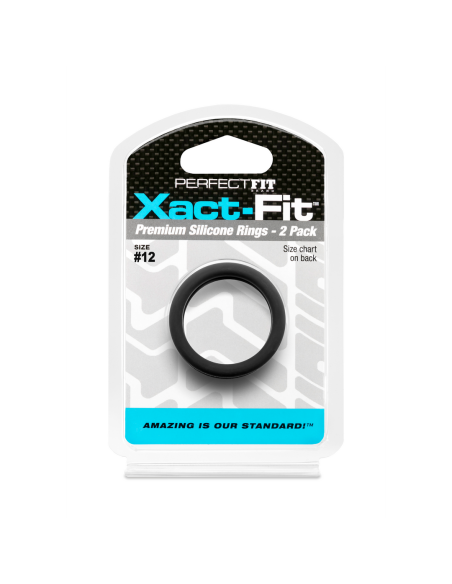 Lot de 2 Cockrings Xact-Fit n°12 - Diamètre 30mm - Cockrings Flexibles - 2