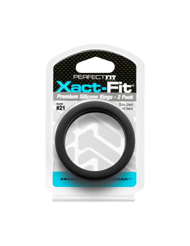 Lot de 2 Cockrings Xact-Fit n°21 - Diamètre 53mm - Cockrings Flexibles - 2