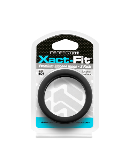 Lot de 2 Cockrings Xact-Fit n°21 - Diamètre 53mm - Cockrings Flexibles - 2