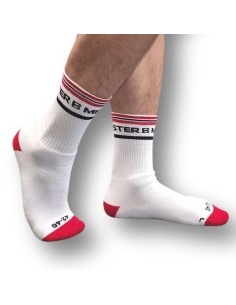 Chaussettes Fist Pig Blanc-Rouge