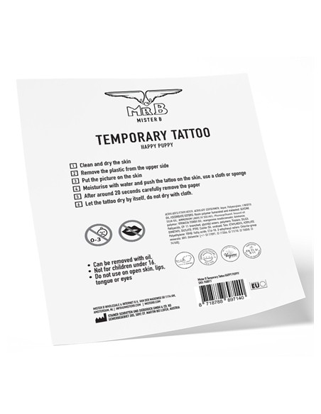 Tatouage éphémère PUPPY 10 x 15cm