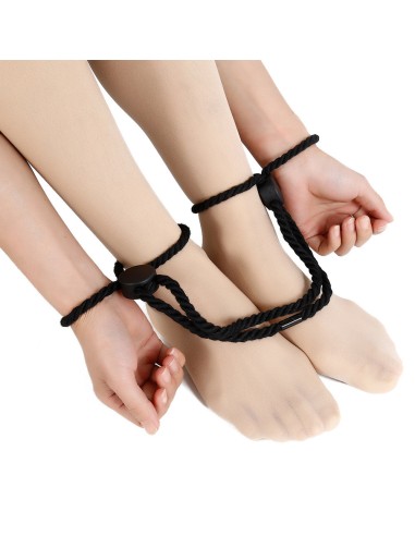 Menottes Doubles en Corde Dualpurpose Noires - Menottes - 2