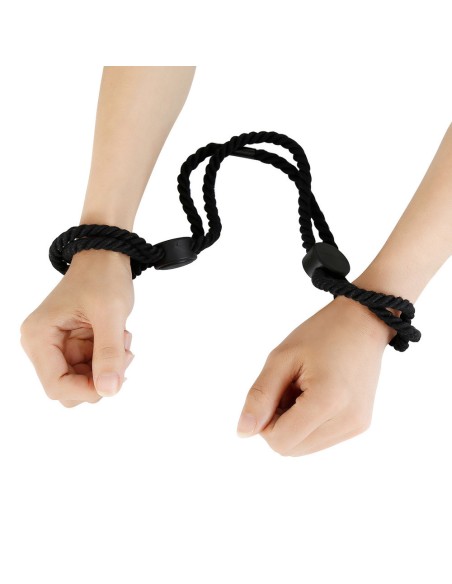 Menottes Doubles en Corde Dualpurpose Noires - Menottes - 3