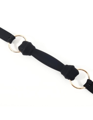 Bâillon Mors Silicone Morsum 11.5cm Noir