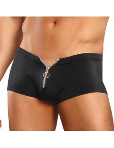 Boxer court avec Zip Ring & Short Noir