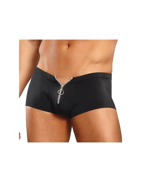Boxer court avec Zip Ring & Short Noir