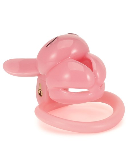 Cage Lapin 4.5 x 3 cm Rose