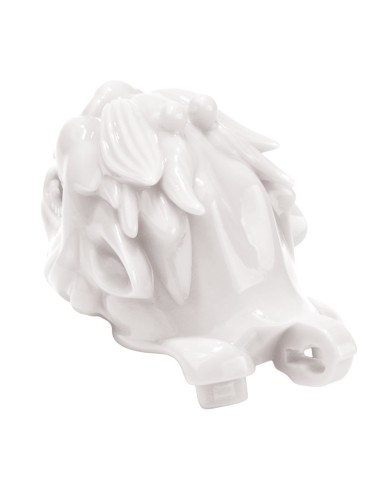 Cage avec grelot Dragon 8.5 x 3.7 cm Blanche