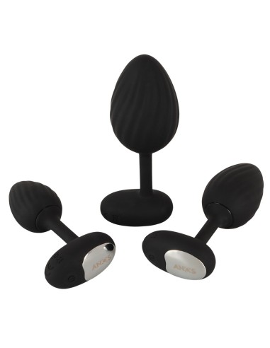 Lot de 3 Plugs vibrants Vrillass Noirs 10 Vibrations
