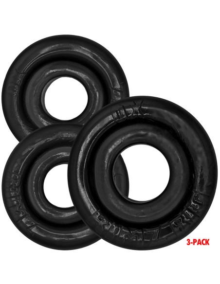 Lot de 3 Cockrings Rimringz Noirs
