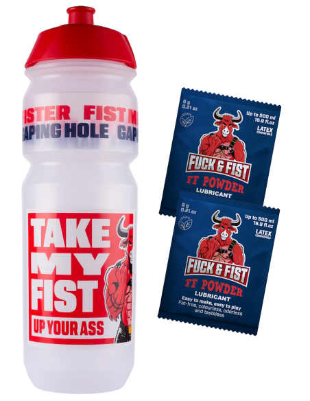SHAKER F&F 750ml + 2 sachets FF Powder 6g