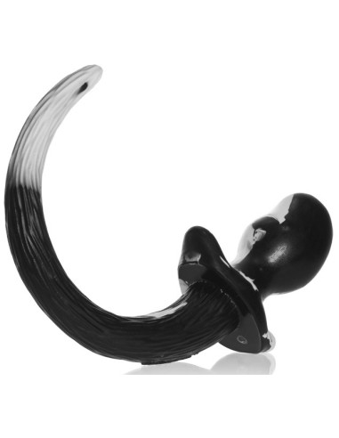 Plug Queue Puppy Tail Mastiff 12 x 7cm Noir-Blanc