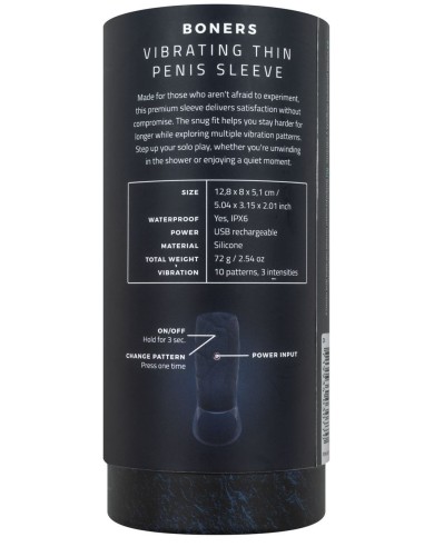 Gaine vibrante Sleevibes 9 x 4.5cm