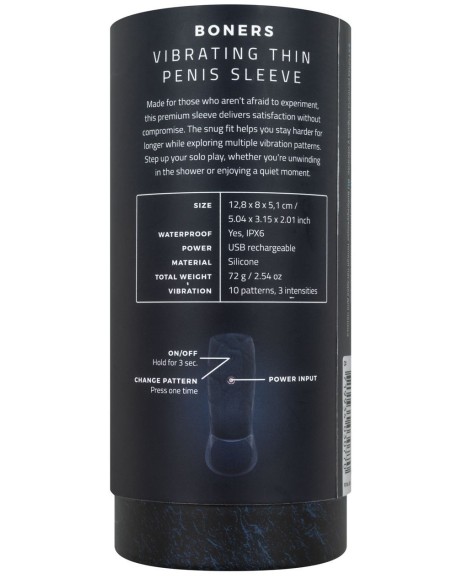 Gaine vibrante Sleevibes 9 x 4.5cm