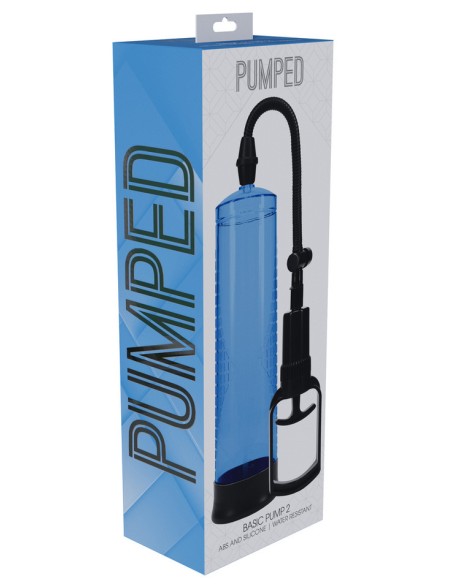 Pompe Basic Pump 2 - 20 x 5.8 cm Bleue - Pompes à Pénis - 2