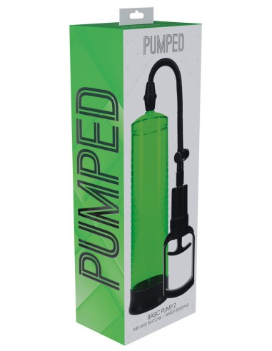Pompe Basic Pump 2 - 20 x 5.8 cm Verte - Pompes à Pénis - 2