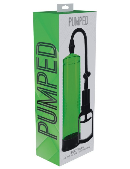 Pompe Basic Pump 2 - 20 x 5.8 cm Verte - Pompes à Pénis - 2