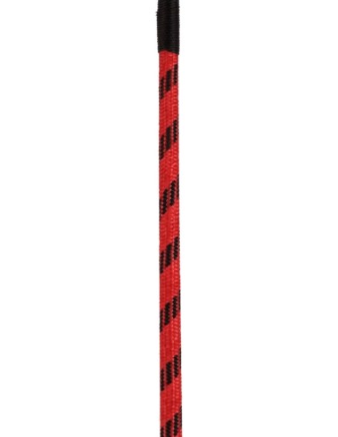 Cravache cuir et nylon Neon Stick 72cm Noir-Rouge