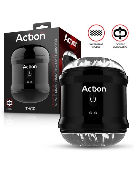 Masturbateur Thor Double entrée 10 vibrations
