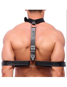 Collier Bondage et Maintien de bras en cuir