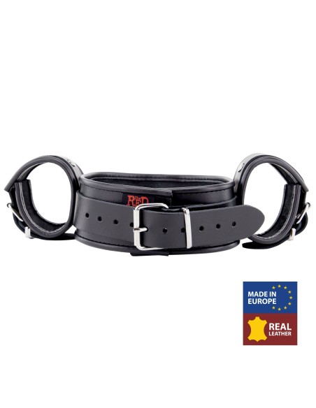 Menottes de retenue Cou / Mains en cuir