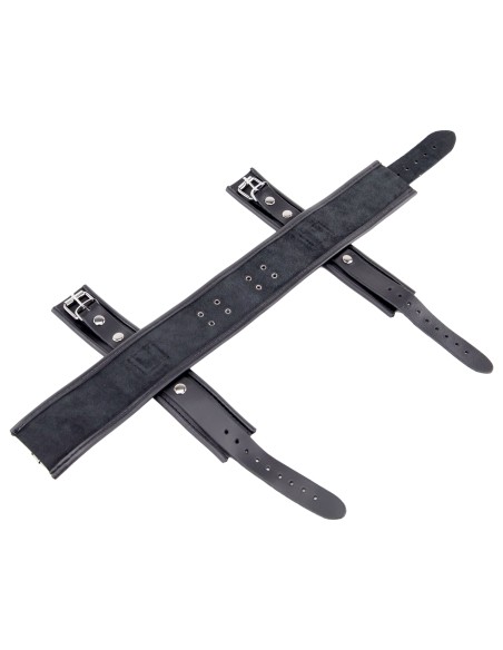 Menottes de retenue Cou / Mains en cuir