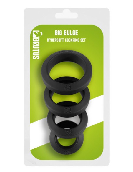Lot de 4 Cockrings Big Bulge 26-44mm