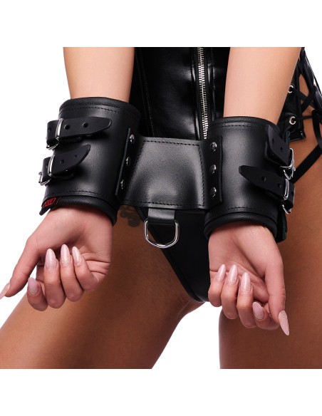 Double menotte de maintient en cuir