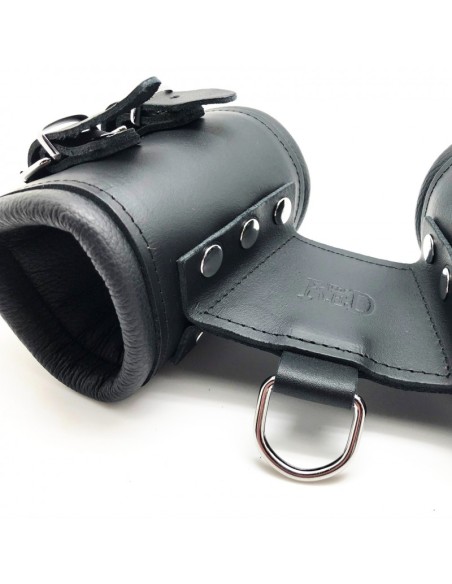Double menotte de maintient en cuir