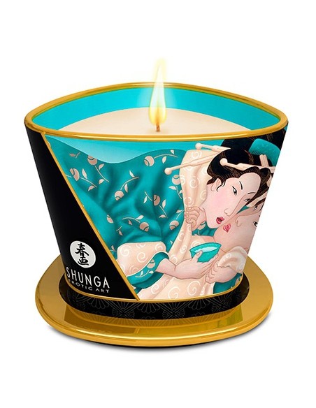 Bougie de massage Shunga ISLAND BLOSSOMS Fleurs des Iles