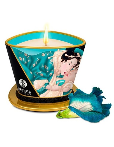 Bougie de massage Shunga ISLAND BLOSSOMS Fleurs des Iles