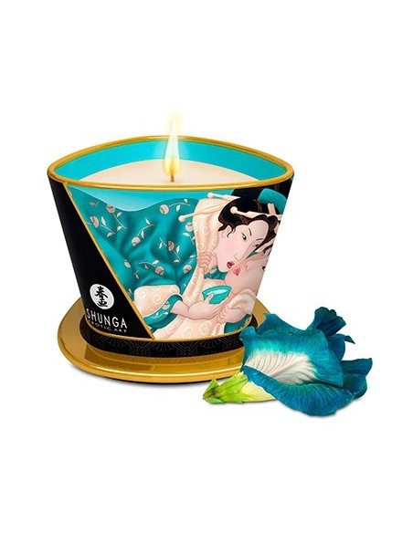 Bougie de massage Shunga ISLAND BLOSSOMS Fleurs des Iles