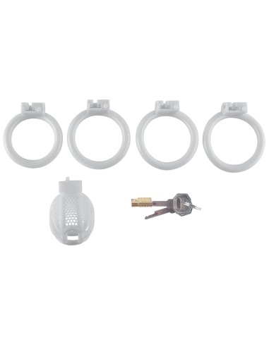 Cage de chasteté Netia Blanche S 6 x 3.1cm